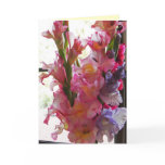 Gladiolas 'Thinking of you card'