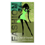 "Glam Fashion Covergirl"  Fashion Designer Stylist business cards