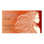 Glam Hair I - Beauty Salon Beautician Hair Stylist Business Cards