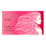 Glam Hair I - Beauty Salon Beautician Hair Stylist business cards
