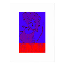Glam Trash Pop postcard