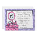 Glamour Girl Birthday Party Invitation