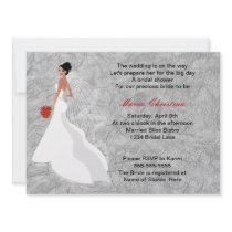 Glamour Girl Bridal Shower Invitation 2