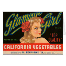 Glamour Girl Greeting Cards