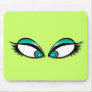 Glamour Green Eyes Mousepad