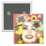 GLAMOUR VINTAGE FLOWER GIRL buttons