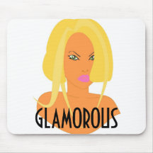 Glamourous Blonde Chick Mousepad