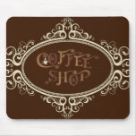 Glamourous Coffee Shop mousepads