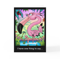 Glamourous Flamingo Greeting Card