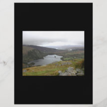 Glanmore Lake from Healy Pass Ireland. Full Color Flyer