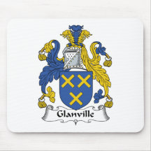 Glanville Family Crest Mouse Mats