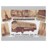 Glasroof Sightseeing Buses Time Squre , Vintage flyers