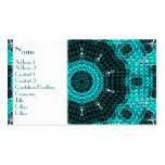 Glass Effect Mosaic Aquamarine Business Cards