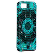 Glass Effect Mosaic Aquamarine iPhone 5 Cases