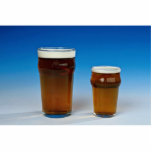 Glass filled with beer photo sculptures