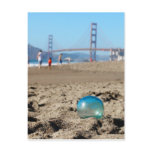 Glass float at Baker's Beach Post Cards