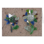 Glass flowers greeting cards