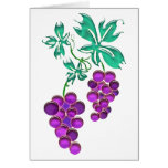 Glass Grapes Greeting Cards