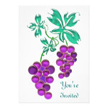 Glass Grapes Personalized Announcements