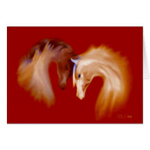 "Glass Horses" ~ Greeting Card (blank)