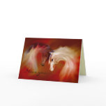 "Glass Horses, Valentine's Love" ~ Greeting Card