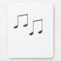 GLASS MUSIC NOTES MOUSE PAD