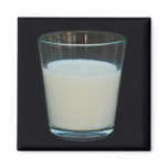Glass of milk magnet
