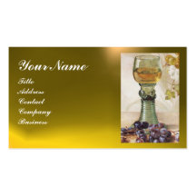 GLASS OF WINE, OLD GRAPE VINEYARD BUSINESS CARD TEMPLATES
