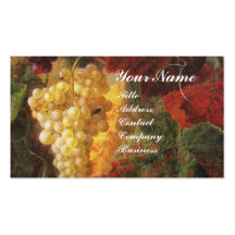 GLASS OF WINE, OLD GRAPE VINEYARD ,RED WAX SEAL BUSINESS CARDS