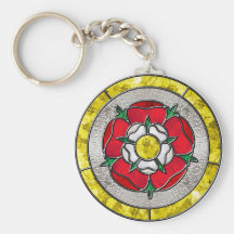 Glass Rose Keychain