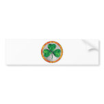 Glass Shamrock bumper stickers