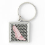 Glass Slipper Zebra Keychain