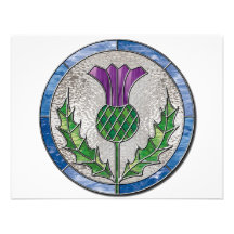 Glass Thistle Custom Invite