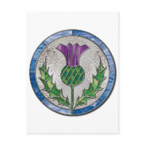 Glass Thistle Post Cards