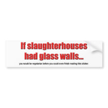 Glass Walls Bumper Sticker