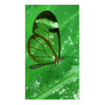 Glass wing business cards