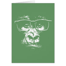 Glasses Gorilla Card
