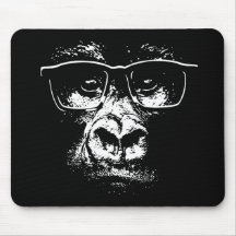 Glasses Gorilla Mousemat