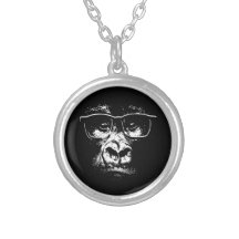 Glasses Gorilla Pendants