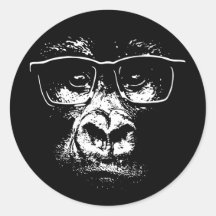 Glasses Gorilla Stickers