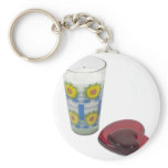 GlassMilkSideHearts051411 Key Chain