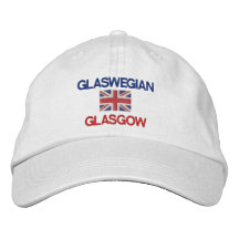 Glaswegian from Glasgow British flag Cap Embroidered Hats