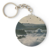 Glaucous-winged gulls at Cape Sarichef. Alaska Key Chains