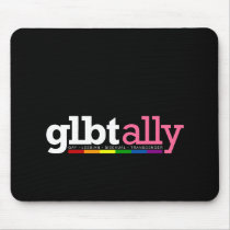 GLBT Ally Black Mousepad