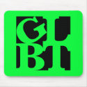 GLBT Black Pop Mousepad