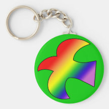 GLBT Dove Keychains