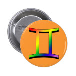 GLBT Gemini Pinback Buttons