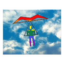 GLBT Hang Glider Custom Invitation