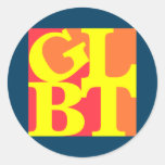 GLBT Hot Pop Round Sticker