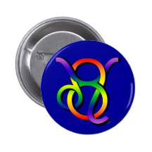 GLBT Leo & Taurus Button